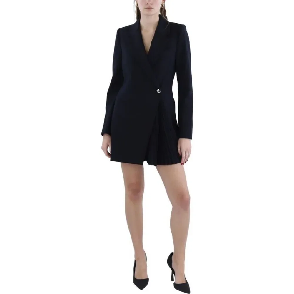 A.L.C. Womens Navy Blazer Collar Casual Mini Dress NWT